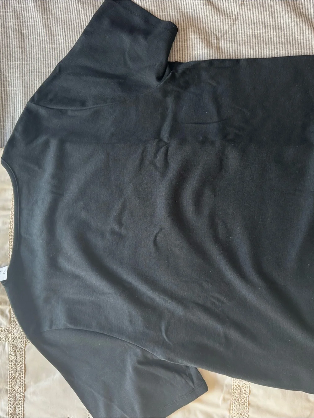 J. Crew Classic Black Crewneck Women's Tee